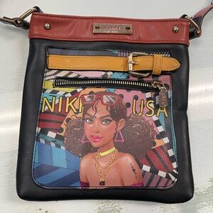 Women’s Rare NIKKI SMALL CARTOON SHOULDER BAG Purse 👛 Pre Owned Used